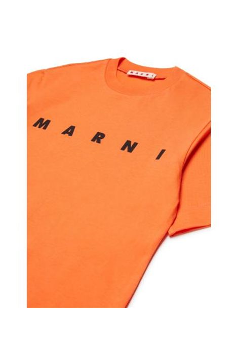 T-shirt con logo MARNI KIDS | M002MV M00RF0M436